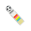 Soccer Bookmark with Sticky notes and Ruler